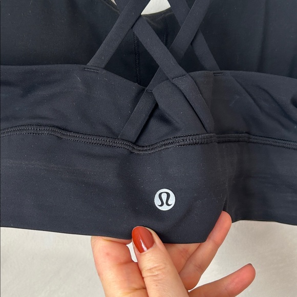 Lululemon Energy Bra Long Line Medium Support B-D Cup Black - Picture 4 of 5